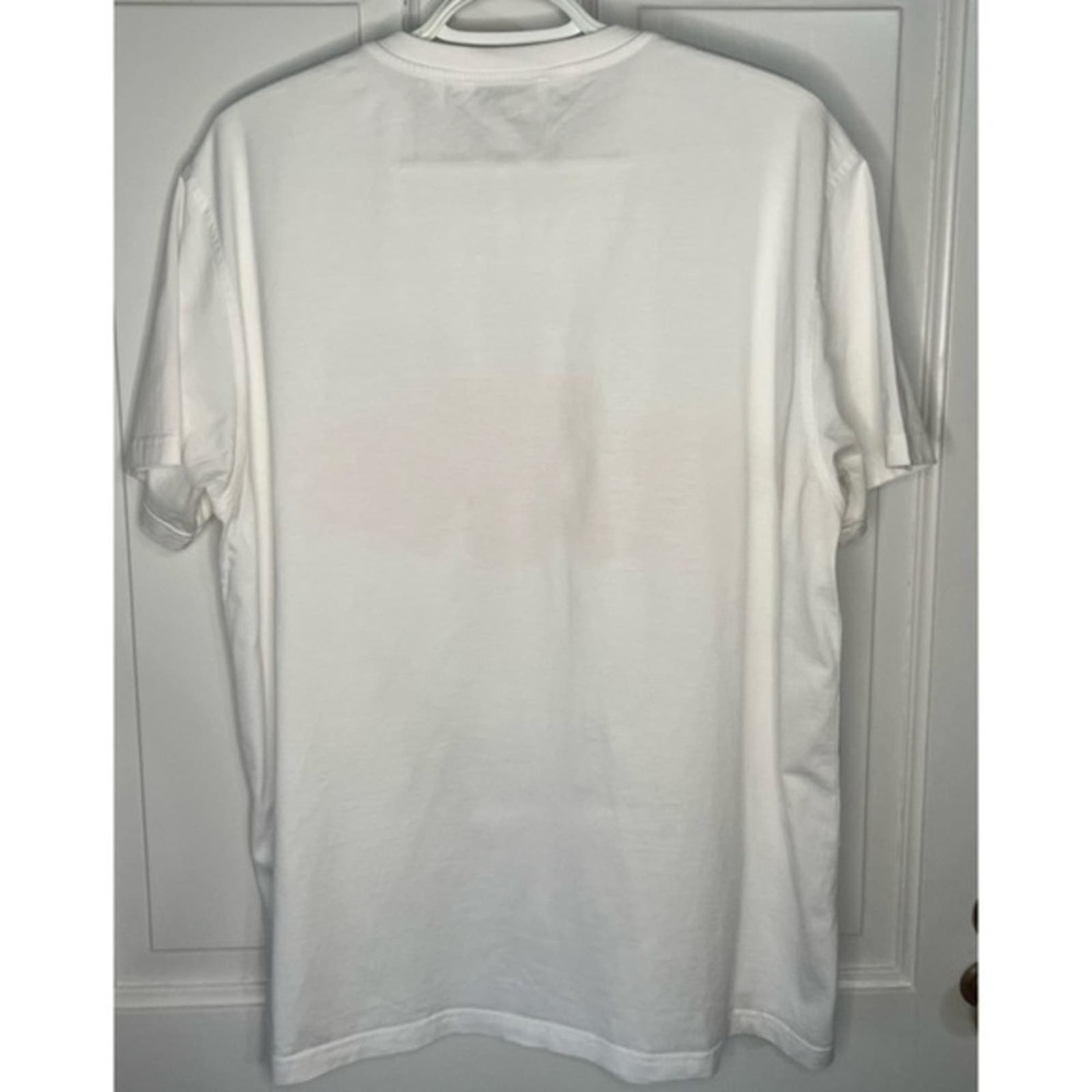 Givenchy Rare Logo Regular Fit White Short Sleeve Graphic Cotton Tee Size M NWOT - Picture 4 of 9